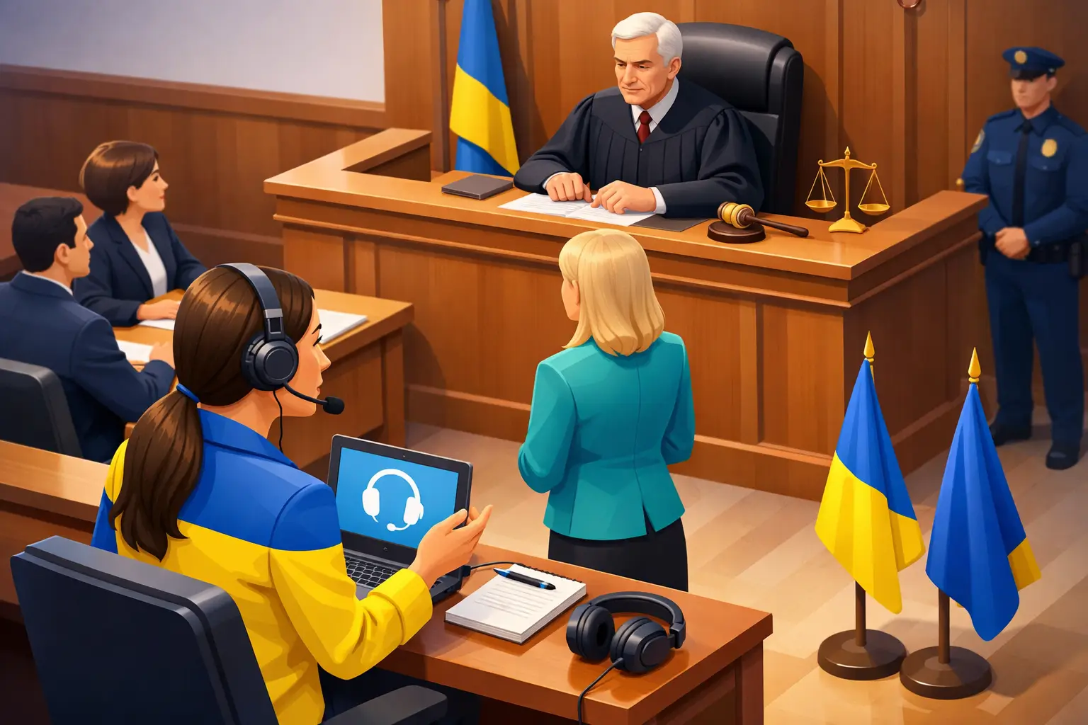 Read more about the article Interpret ucraineană în instanță: ce contează